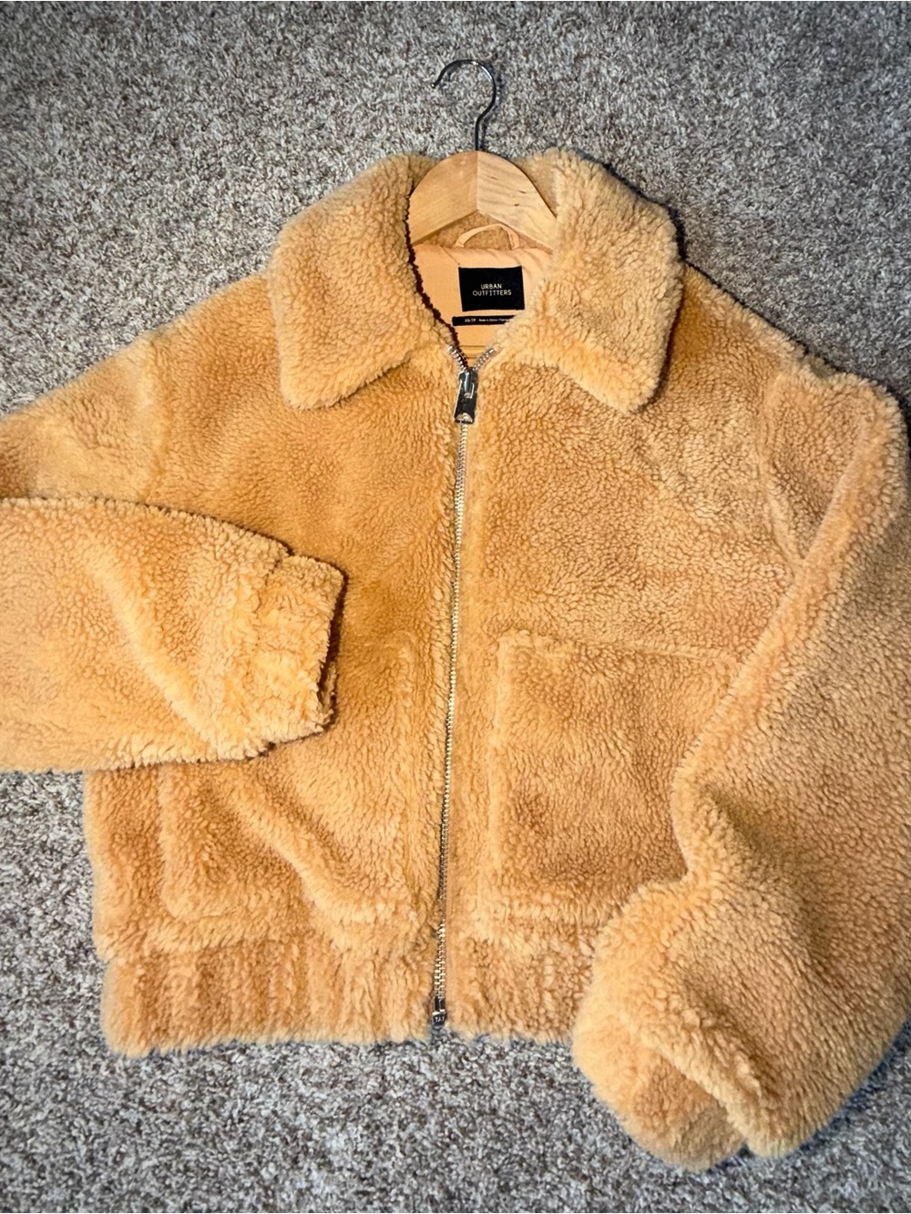 Urban Outfitters Teddy sherpa Jacket - Camel
